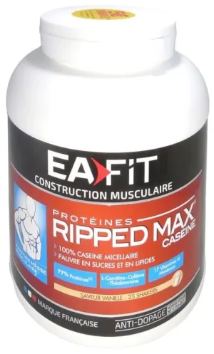 EAFIT RIPPED MAX CAZEAINĂ CU AROMĂ DE VANILIE 750 G