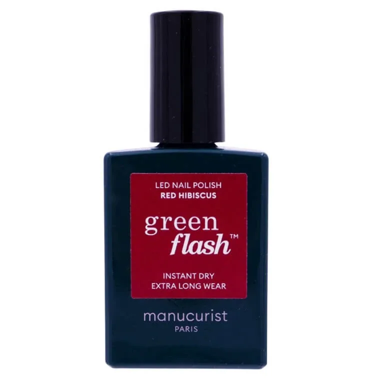 MANUCURIST GREEN FLASH LAC DE UNGHII RED HIBISCUS 15 ML — preț și oferte