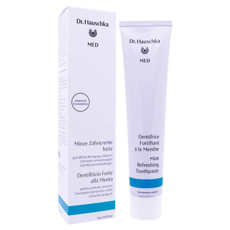DR HAUSCHKA MED PASTA DE DINȚI FORTIFIANTĂ CU MENTĂ 75 ML — preț și oferte