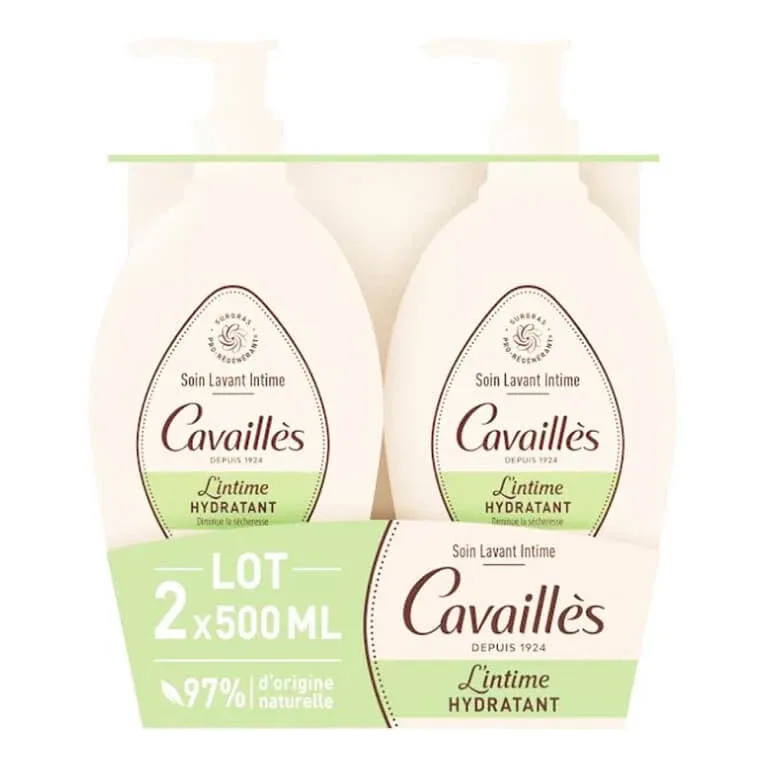 ROGE CAVAILLES PRODUS DE CURĂȚARE ȘI HIDRATARE PENTRU ZONA INTIMĂ, SET DE 2 X 500 ML — preț și oferte