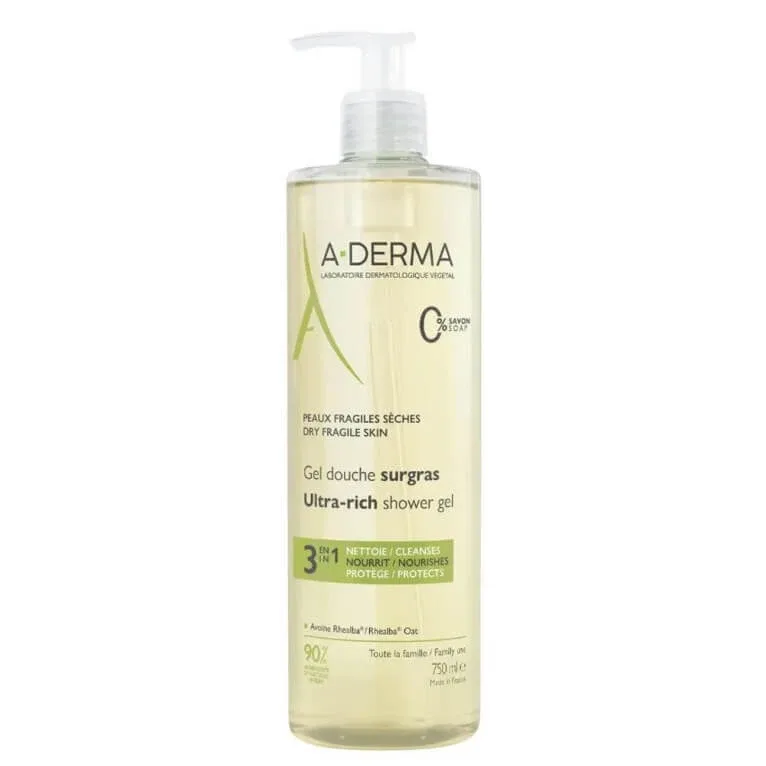 ADERMA GEL DE DUȘ HIDRATANT 3 ÎN 1 750 ml — preț și oferte