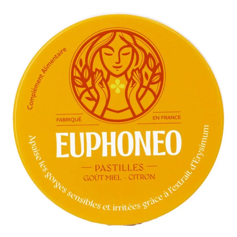 EUPHONEO 50 pastile cu aromă de miere și lămâie — preț și oferte