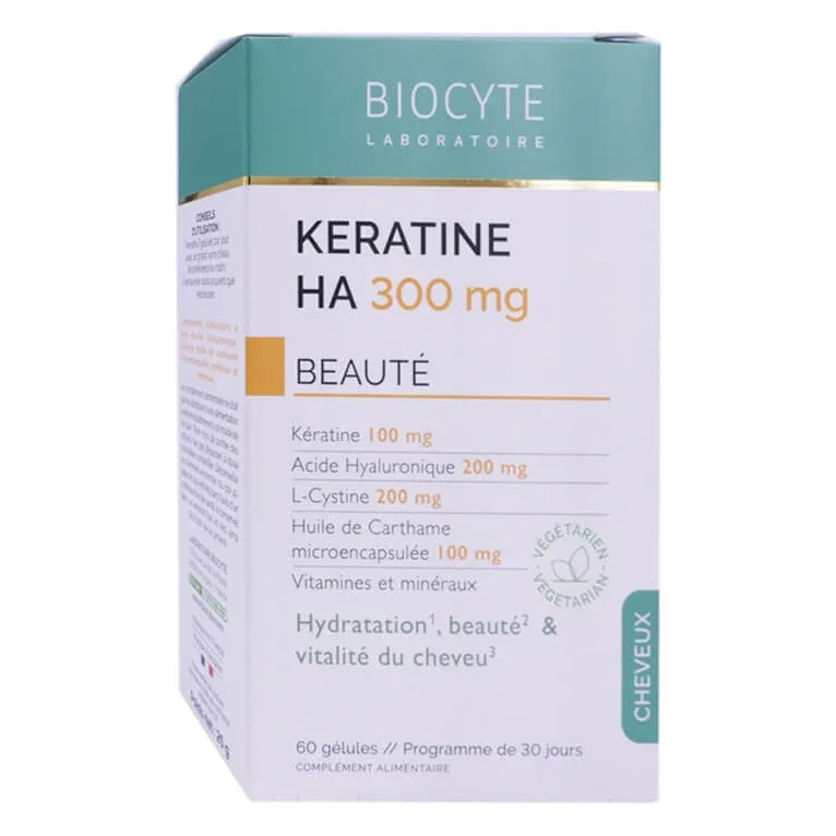 BIOCYTE KERATINĂ HA 300 MG ÎNGRIJIRE PĂR 60 DE CAPSULE — preț și oferte