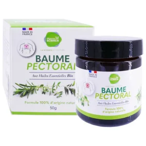 PHARMASCIENCE BALSAM PECTORAL CU ULEIURI ESENȚIALE ECOLOGICE 50G