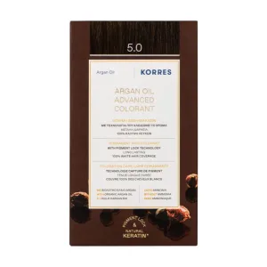 KORRES VOPSEA PERMANENTĂ CU ULEI DE ARGAN, MARO DESCHIS 5.0