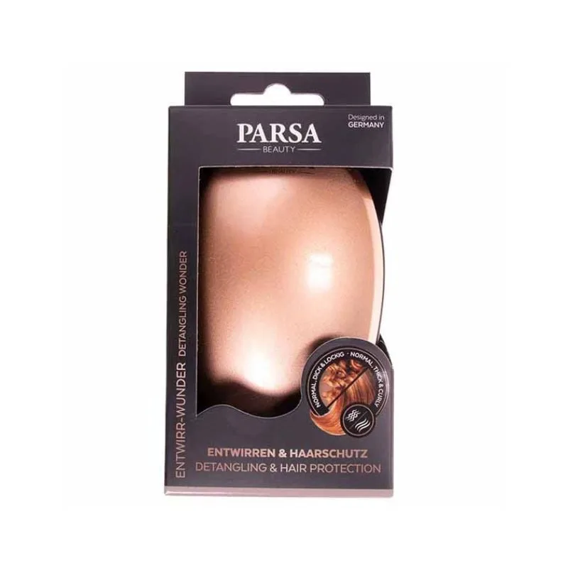 Perie de buzunar pentru descurcat, Rose Gold, Parsa — preț și oferte