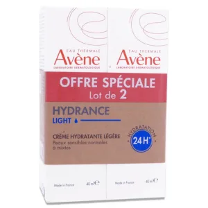 AVENE HYDRANCE CREMĂ HIDRATANTĂ UȘOARĂ SET DE 2X40ML