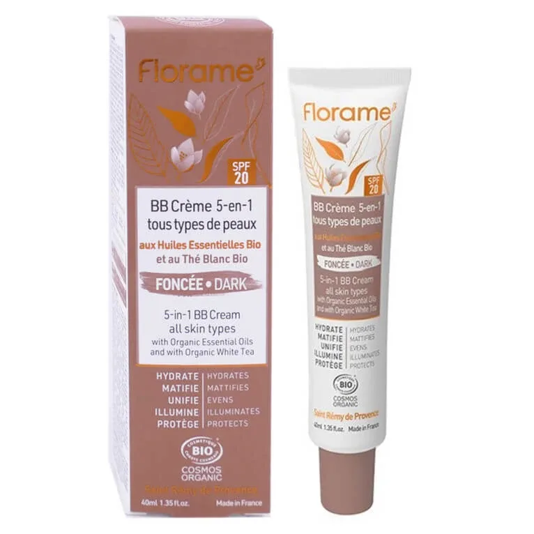 FLORAME BB CREMĂ 5 ÎN 1 BIO NUANȚĂ ÎNCHISĂ 40 ML — preț și oferte