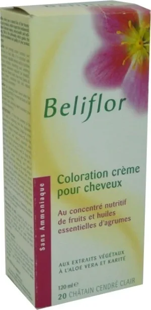 BELIFLOR CREMĂ DE Vopsire 20 CASTAN CENUȘIU DESCHIS 120 ML