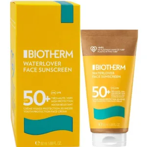 BIOTHERM WATERLOVER SPF50+ CREMĂ DE PROTECȚIE SOLARĂ PENTRU FAȚĂ 50 ML