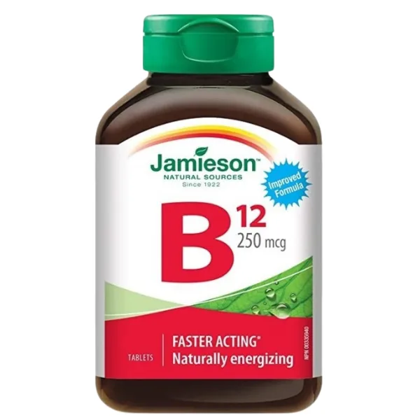 Vitamina B12 250 mcg cu absorbtie rapida, Jamieson | 35 tablete JAMIESON LABORATOIRES — preț și oferte