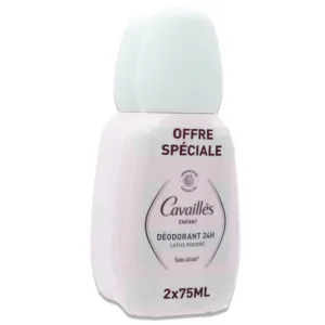 ROGE CAVAILLES DEZODORANT PENTRU COPII 24 DE ORE LOTUS PUDRĂ 2X75ML