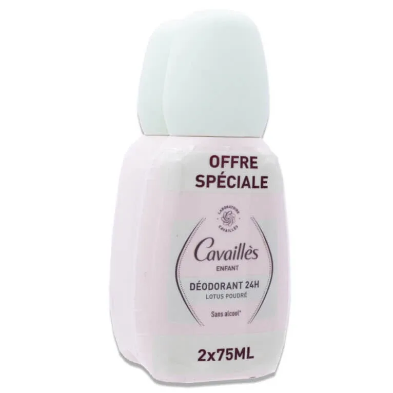 ROGE CAVAILLES DEZODORANT PENTRU COPII 24 DE ORE LOTUS PUDRĂ 2X75ML — preț și oferte