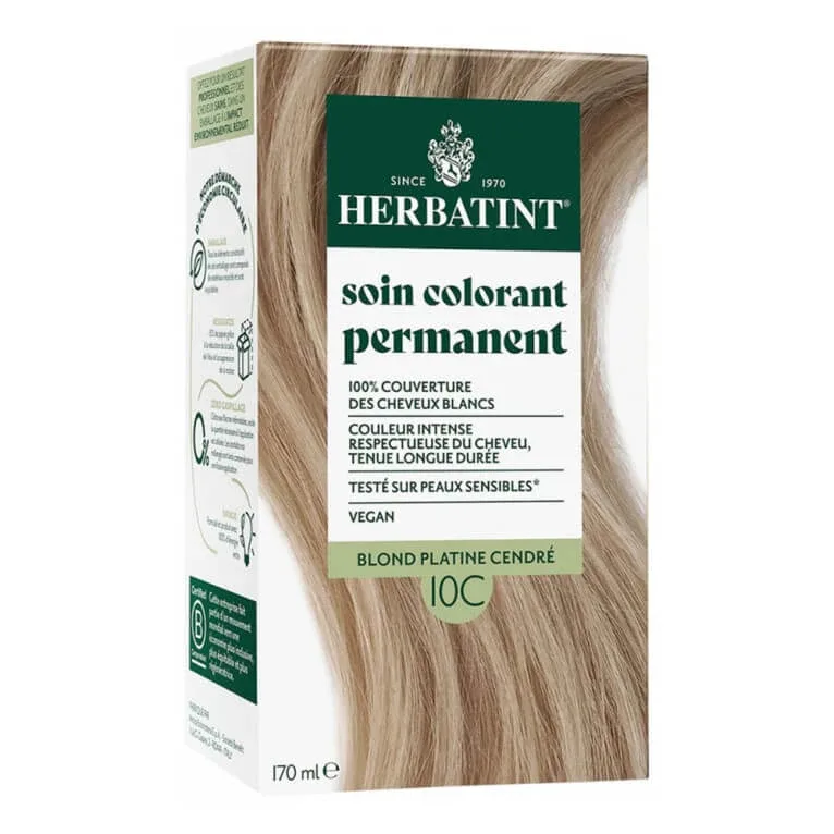 HERBATINT TRATAMENT COLORANT 10C BLOND PLATINAT CENUȘIU 170 ML — preț și oferte