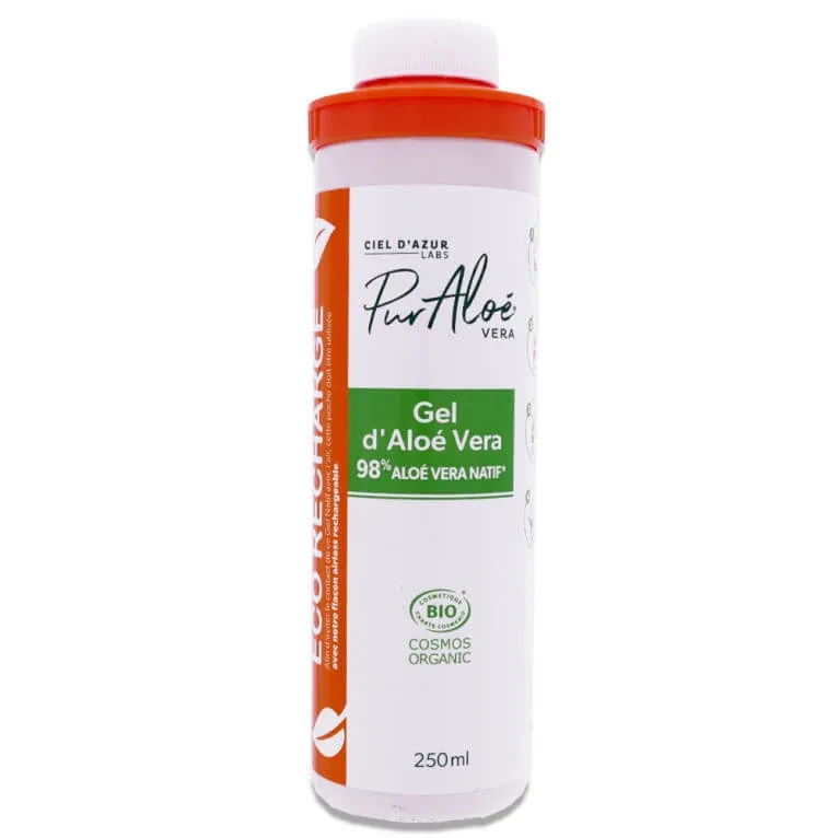 GEL DE ALOE VERA PUR, ORGANIC, ECO, REÎNCĂRCABIL, 250 ML — preț și oferte