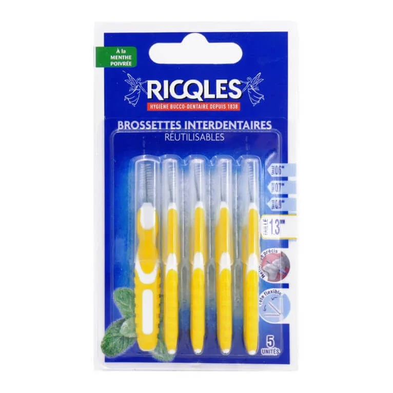 RICQLES 5 PERIUȚE INTERDENTARE REUTILIZABILE DE 1,3 MM — preț și oferte