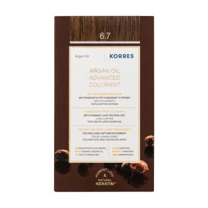 KORRES VOPSEA DE PĂR PERMANENTĂ CU ULEI DE ARGAN ȘI CACAO 6.7