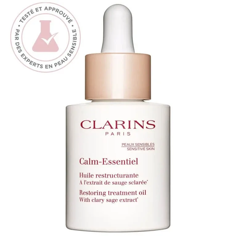 CLARINS CALM ESSENTIEL ULEI RESTRUCTURANT CU EXTRACT DE SALVIE SCLARĂ 30 ML — preț și oferte