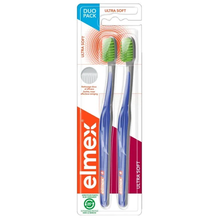 ELMEX 2 PERIUȚE DE DINȚI ULTRA SOFT — preț și oferte