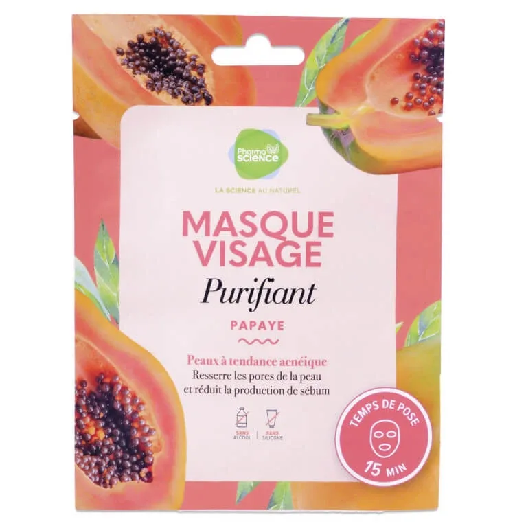 PHARMASCIENCE MASCĂ DE FAȚĂ PURIFICANTĂ CU PAPAYA — preț și oferte