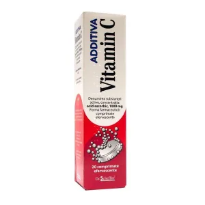Vitamina C Additiva 1000 mg, Dr. Scheffler | 20 comprimate efervescente