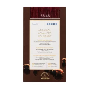 KORRES VOPSEA DE PĂR CU ULEI DE ARGAN 66.46 ROȘU BURGUND INTENS