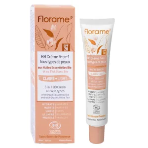 FLORAME BB CREMĂ 5 ÎN 1 BIO NUANȚĂ DESCHISĂ 40 ML