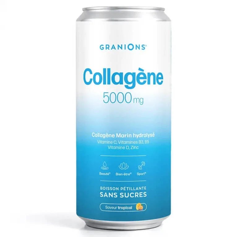 GRANIONS COLLAGENE BĂUTURĂ EFERVESCENTĂ FĂRĂ ZAHĂR, AROMĂ TROPICALĂ, 330 ML — preț și oferte