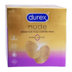 DUREX NUDE FĂRĂ LATEX, 2 PREZERVATIVE