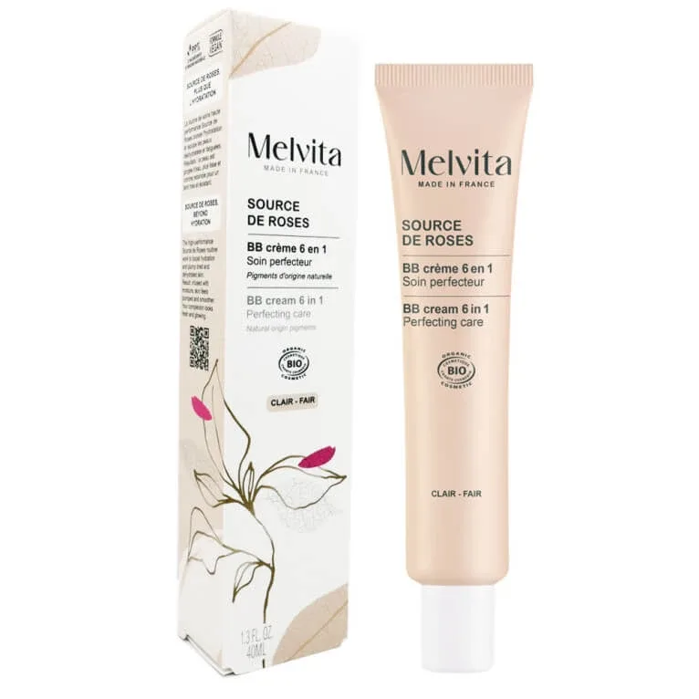 MELVITA BIO CREMĂ BB 6 ÎN 1 CU EXTRACT DE TRANDAFIR, TONUL DESCHIS, 40 ML — preț și oferte