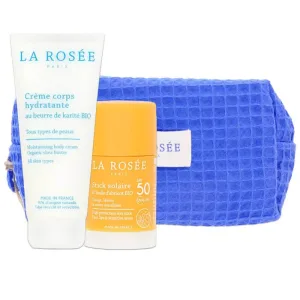 LA ROSEE CREMĂ DE CORP HIDRATANTĂ + STICK DE PROTECȚIE SOLARĂ SPF50 + TRUSĂ
