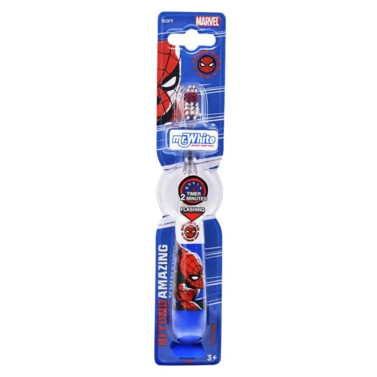MR WHITE PERIUȚĂ DE DINȚI CU LUMINI INTERMITENTE SPIDERMAN — preț și oferte