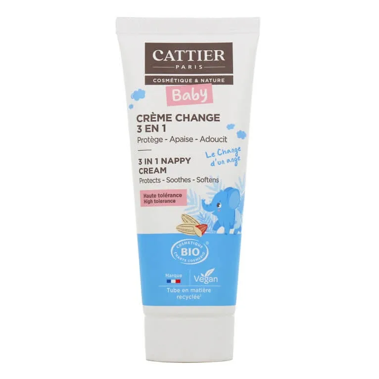 CATTIER BABY CREMĂ PENTRU SCHIMBATUL SCUTECULUI 3 ÎN 1 ECOLOGICĂ 75 ML — preț și oferte
