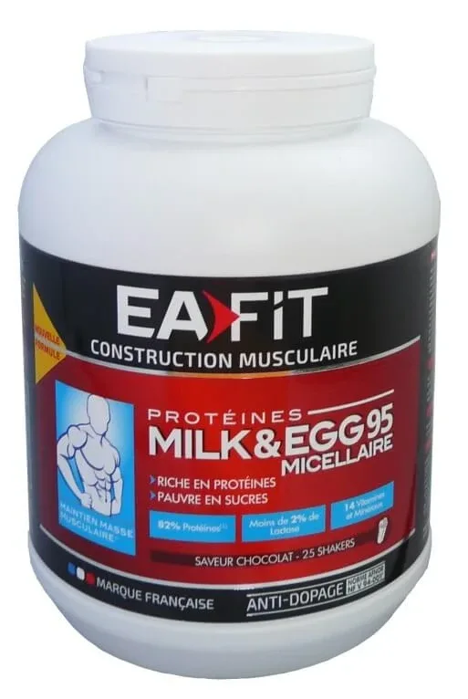 EAFIT PROTEINE DIN LAPTE ȘI OUĂ 95 CIOCOLATĂ 750G — preț și oferte