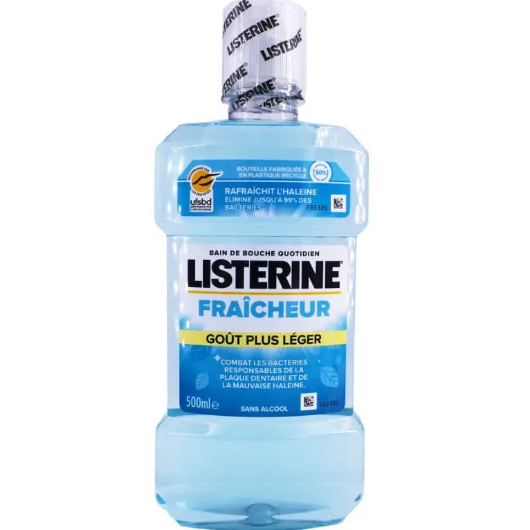 LISTERINE APĂ DE GURĂ PROASPĂTĂ, CU GUST MAI DELICAT, 500 ML — preț și oferte