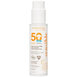 ALPHANOVA BIO SPRAY DE PROTECȚIE SOLARĂ PENTRU BEBELUȘI SPF50 PIEI SENSIBILE 100G