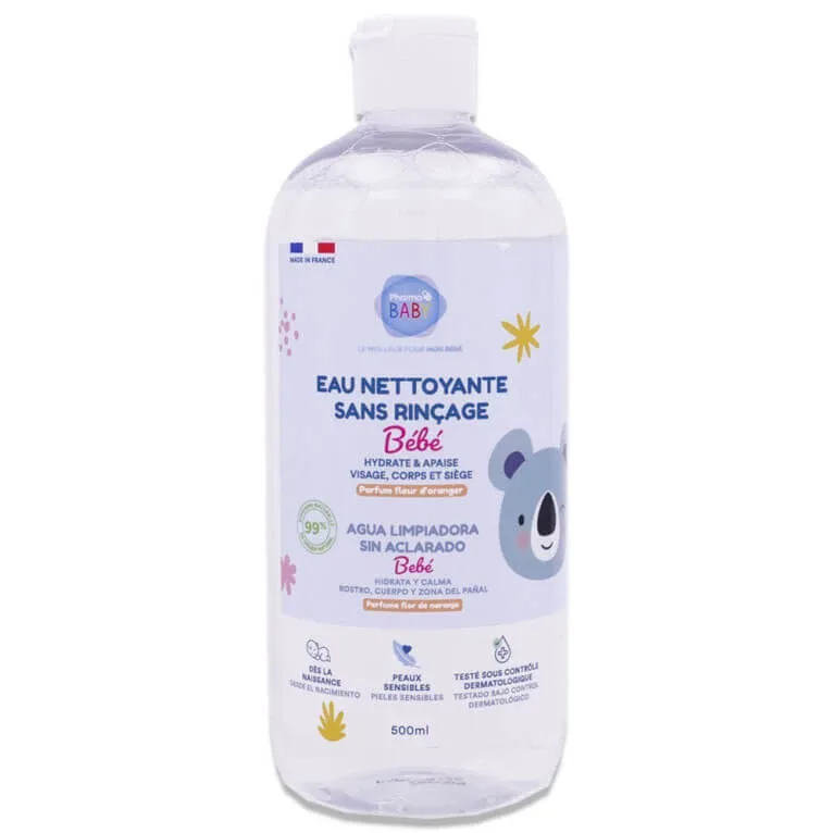PHARMABABY APĂ DEMACHIAJĂ FĂRĂ CLĂTIRE PENTRU BEBELUȘI 500 ML — preț și oferte