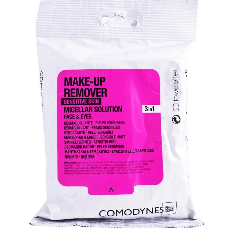 COMODYNES MAKE UP REMOVER Șervețele demachiante micelare x20 — preț și oferte