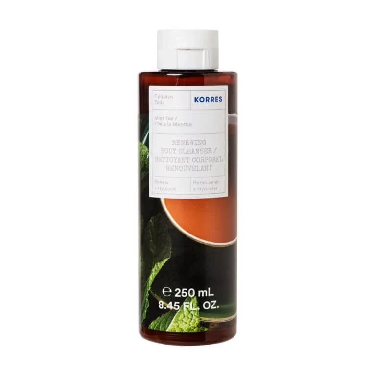KORRES GEL DE DUȘ REGENERANT CU CEAI DE MENTĂ 250 ML — preț și oferte