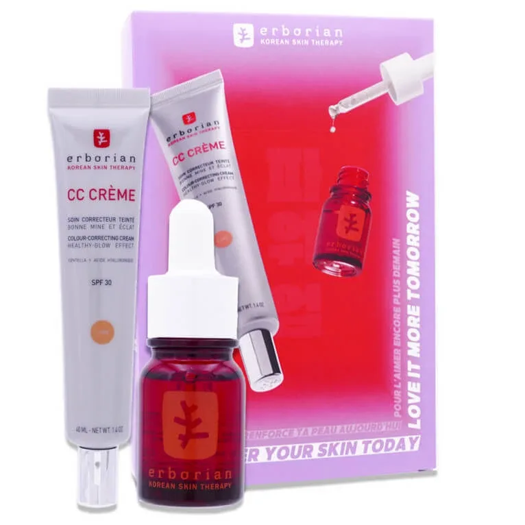 ERBORIAN SET CU CREMA CC DORE + ULEI SERUM — preț și oferte