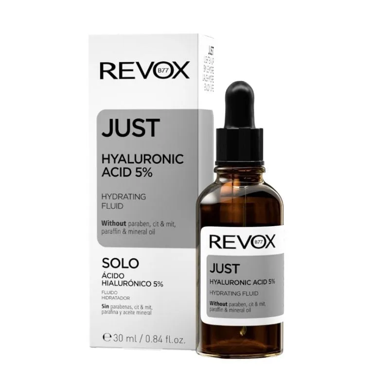 Fluid hidratant pentru ten cu acid hialuronic 5% Just, 30ml, Revox — preț și oferte