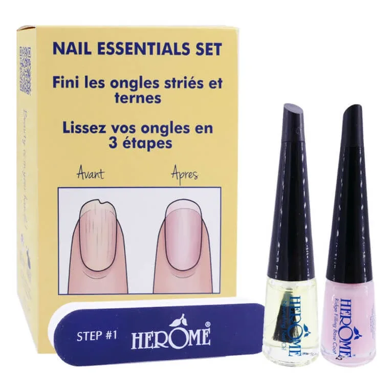 HEROME NAIL ESSENTIALS SET PENTRU UNGHII RIDATE ȘI FĂRĂ STRĂLUCIRE — preț și oferte