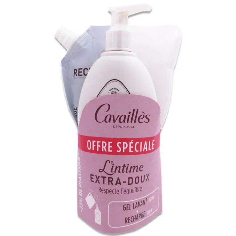 ROGE CAVAILLES L'INTIME EXTRA DOUX GEL DE CURĂȚARE + REÎNCĂRCARE — preț și oferte