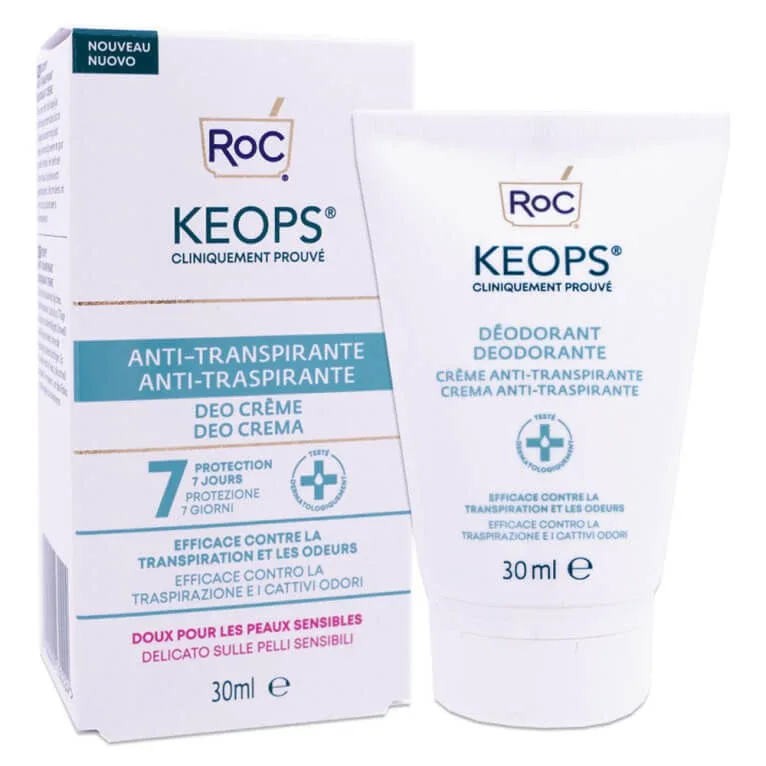 ROC KEOPS DEO CREMĂ ANTITRANSPIRANTĂ 30 ML — preț și oferte