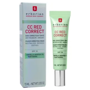 ERBORIAN CC RED CORRECT CREMĂ DE TEN CU PROTECȚIE SOLARĂ SPF30 15ML
