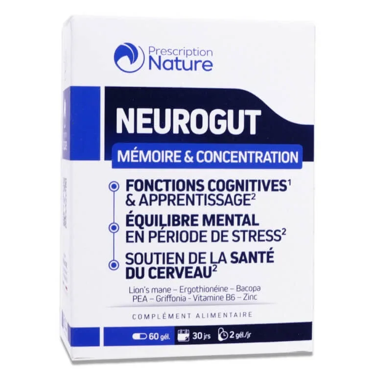 PRESCRIPTIE NATURE NEUROGUT MEMORIE ȘI CONCENTRARE 60 DE CAPSULE — preț și oferte