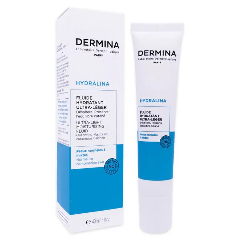 DERMINA HYDRALINA FLUID HIDRATANT ULTRA-UȘOR 40 ML — preț și oferte