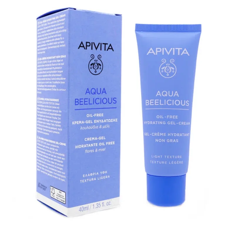 APIVITA AQUA BEELICIOUS GEL-CREMĂ HIDRATANTĂ UȘOARĂ 40 ML — preț și oferte
