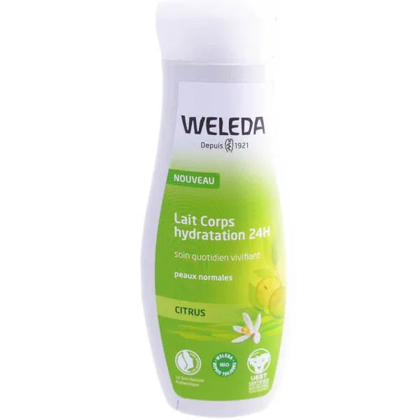 WELEDA LOIUNE DE CORP CU HIDRATARE DE 24 DE ORE, ORGANICĂ, CU AROMĂ DE CITRICE, 200 ML — preț și oferte