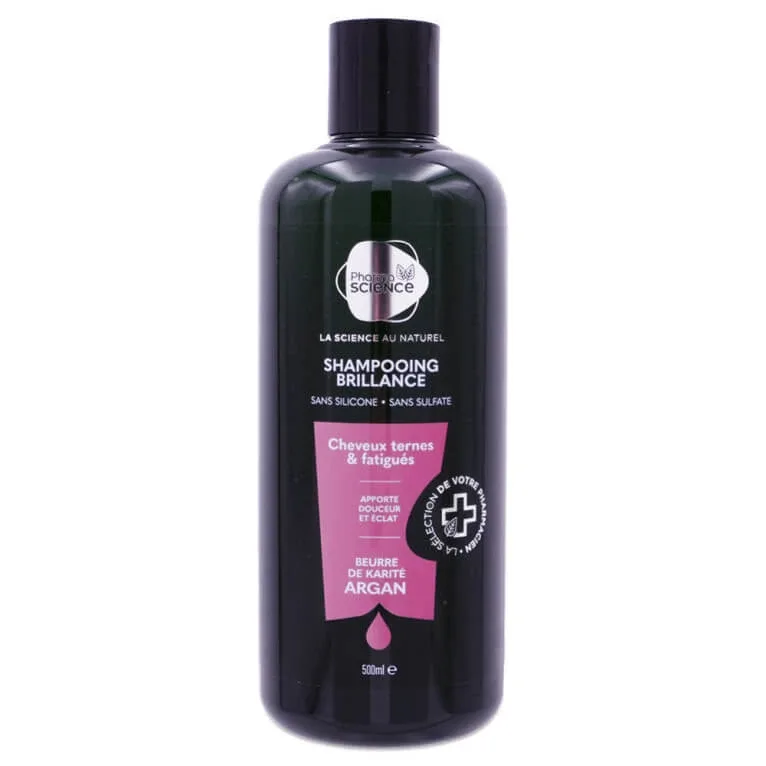 PHARMASCIENCE ȘAMPON PENTRU STRĂLUCIRE CU ULEI DE ARGAN ȘI UNT DE KARITÉ 500 ML — preț și oferte
